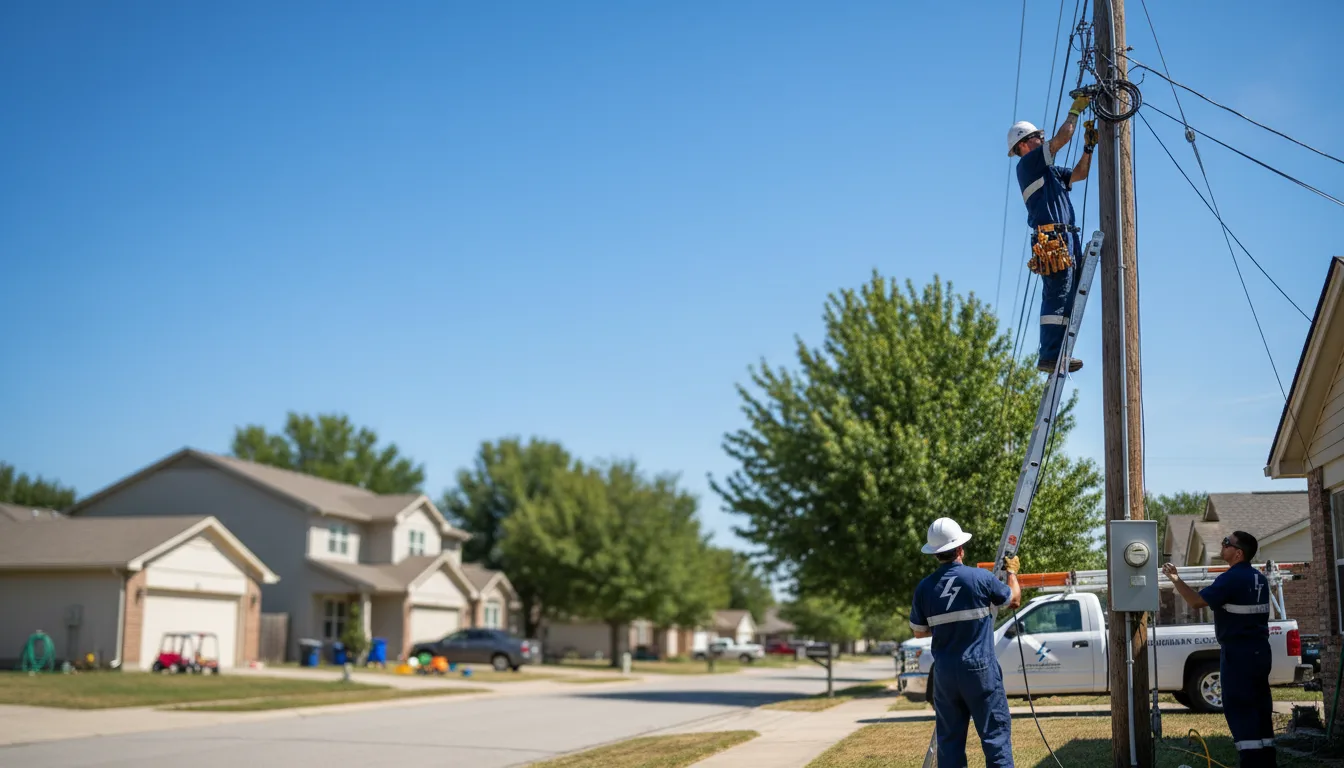 Residential electrician providing installation services in Lyon Station, PA